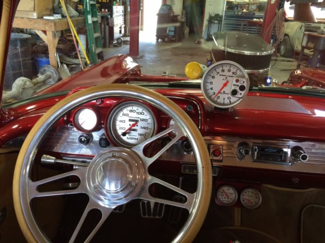 1957 White/Purple Chevrolet Bel Air/150/210