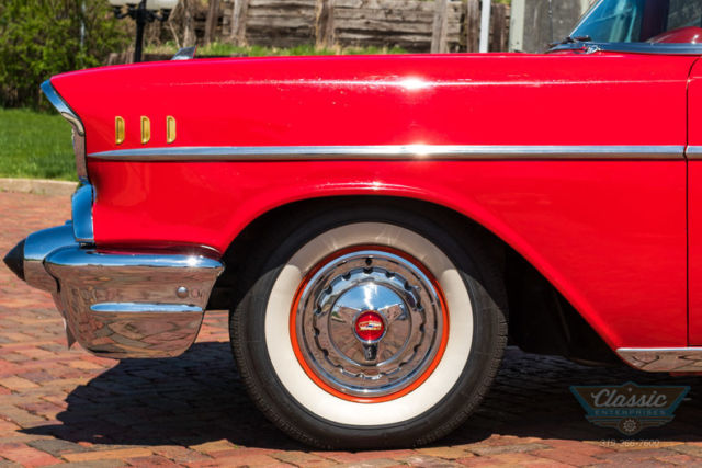 1957 Red Chevrolet Bel Air/150/210 --