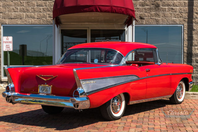 1957 Red Chevrolet Bel Air/150/210 --