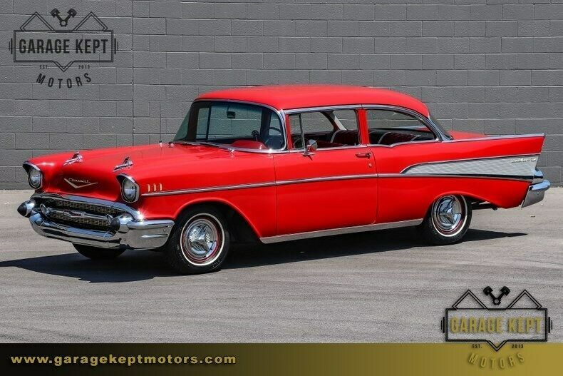1957 Red Chevrolet Bel Air/150/210 --