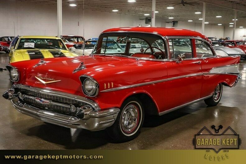 1957 Red Chevrolet Bel Air/150/210 --