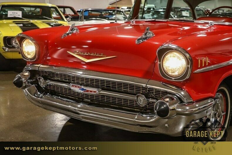 1957 Red Chevrolet Bel Air/150/210 --