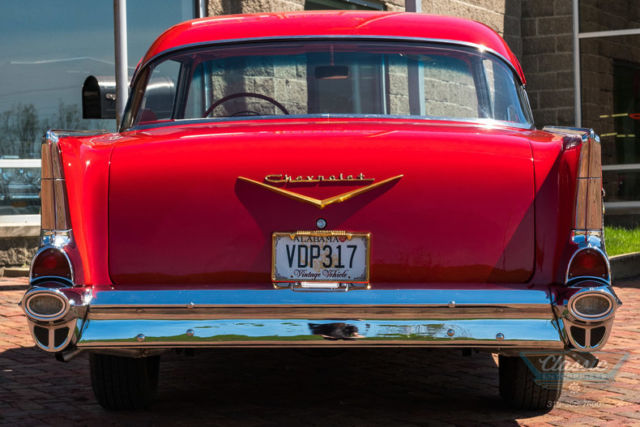 1957 Red Chevrolet Bel Air/150/210 --