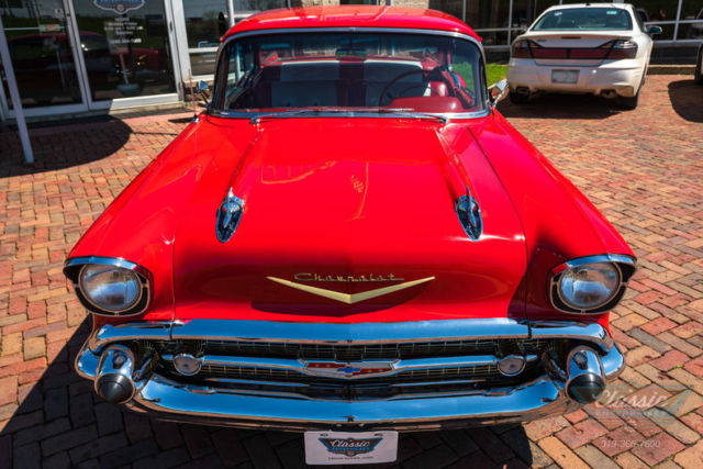 1957 Red Chevrolet Bel Air/150/210 --