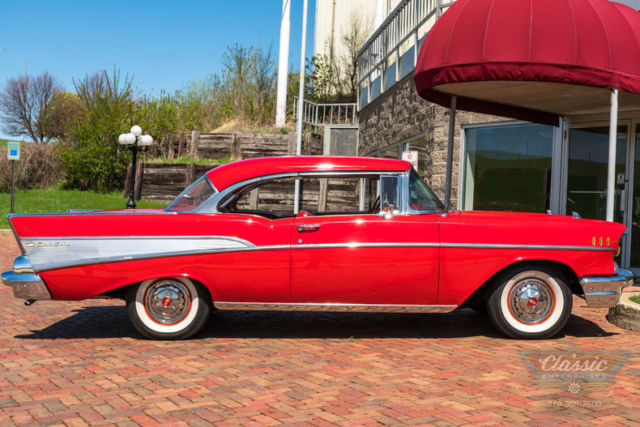 1957 Red Chevrolet Bel Air/150/210 --