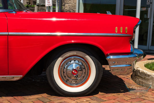 1957 Red Chevrolet Bel Air/150/210 --