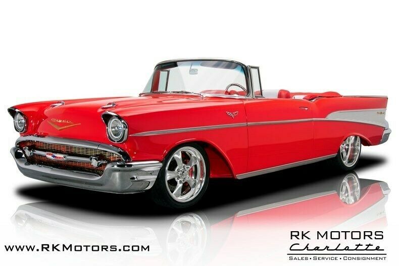 1957 Red Chevrolet Bel Air/150/210 Convertible