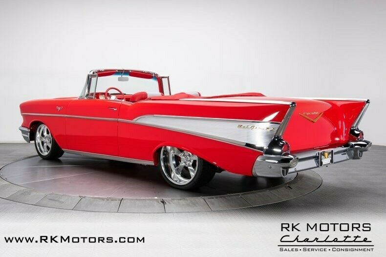 1957 Red Chevrolet Bel Air/150/210 Convertible