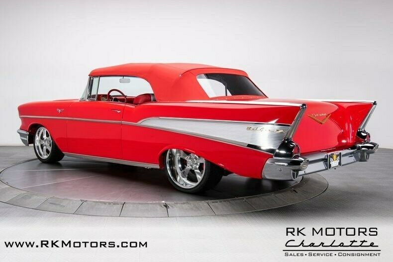 1957 Red Chevrolet Bel Air/150/210 Convertible