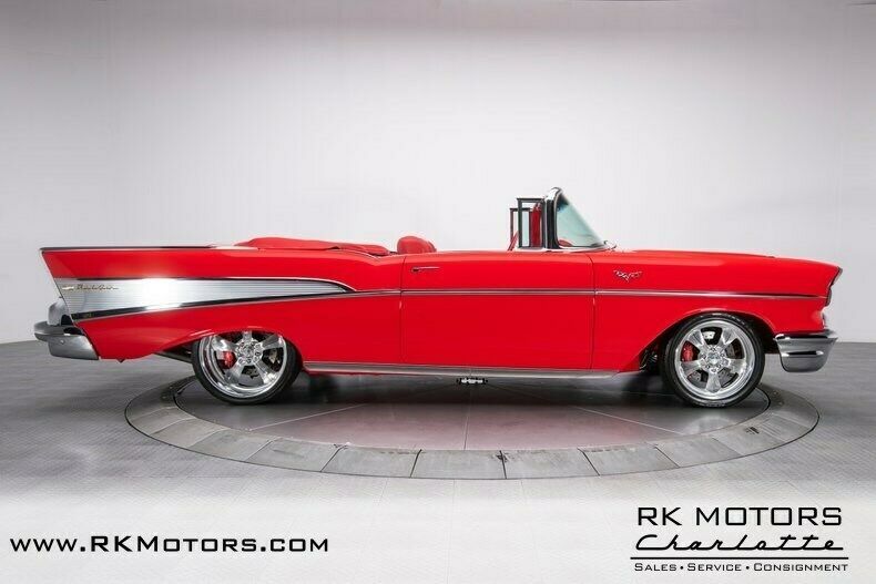 1957 Red Chevrolet Bel Air/150/210 Convertible