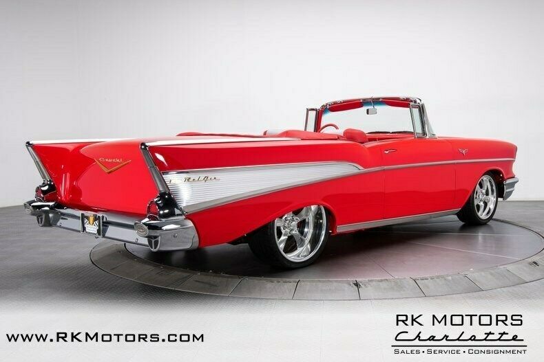 1957 Red Chevrolet Bel Air/150/210 Convertible