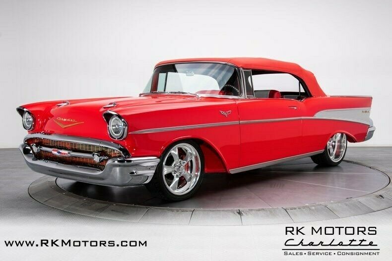 1957 Red Chevrolet Bel Air/150/210 Convertible
