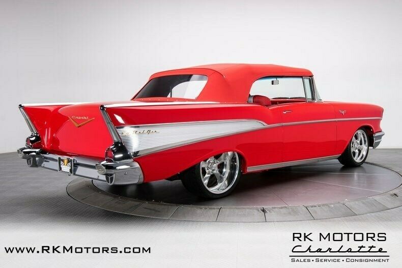 1957 Red Chevrolet Bel Air/150/210 Convertible
