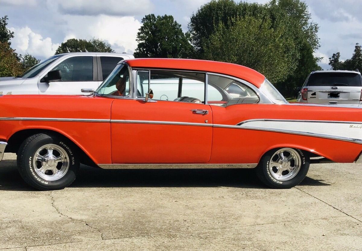 1957 Red Chevrolet Bel Air