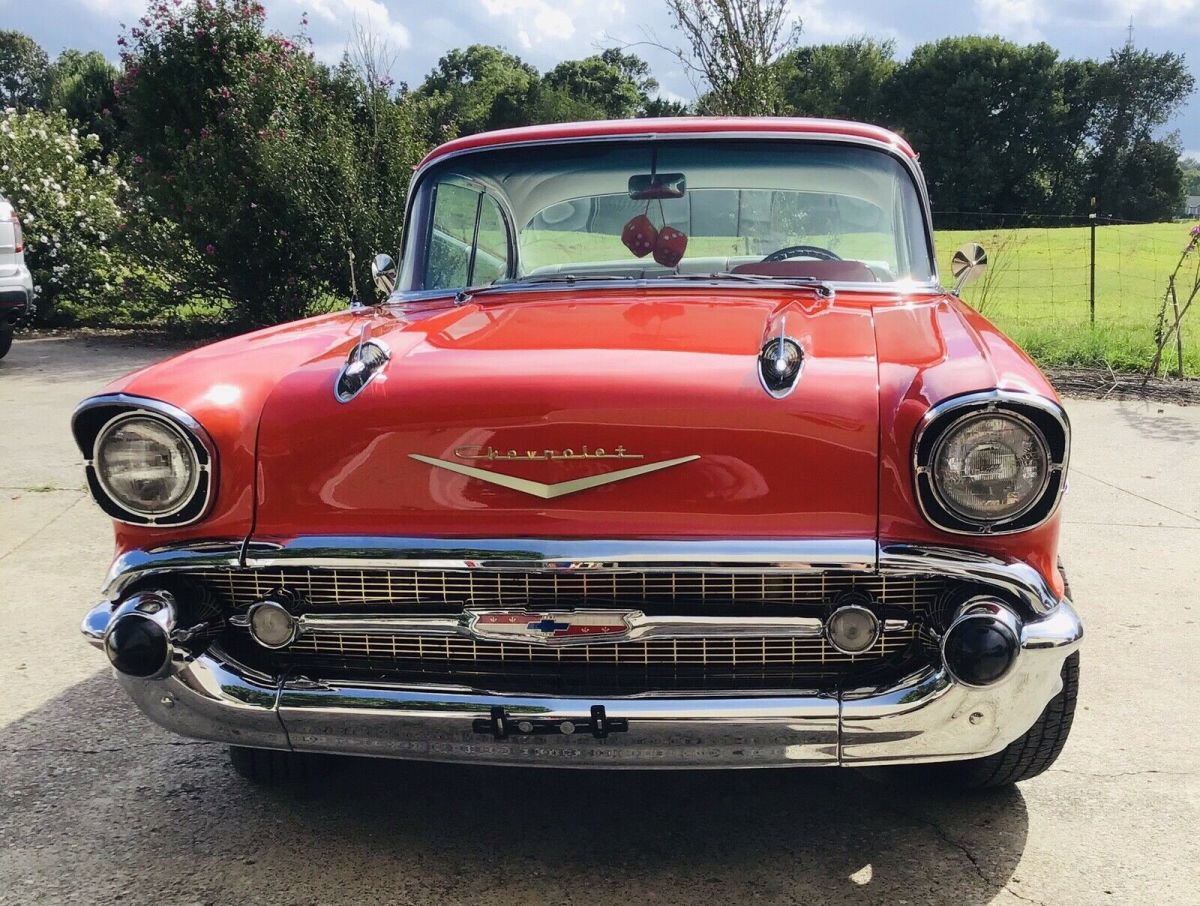 1957 Red Chevrolet Bel Air