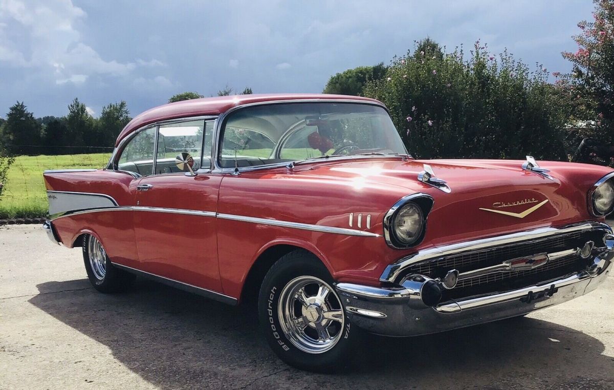 1957 Red Chevrolet Bel Air