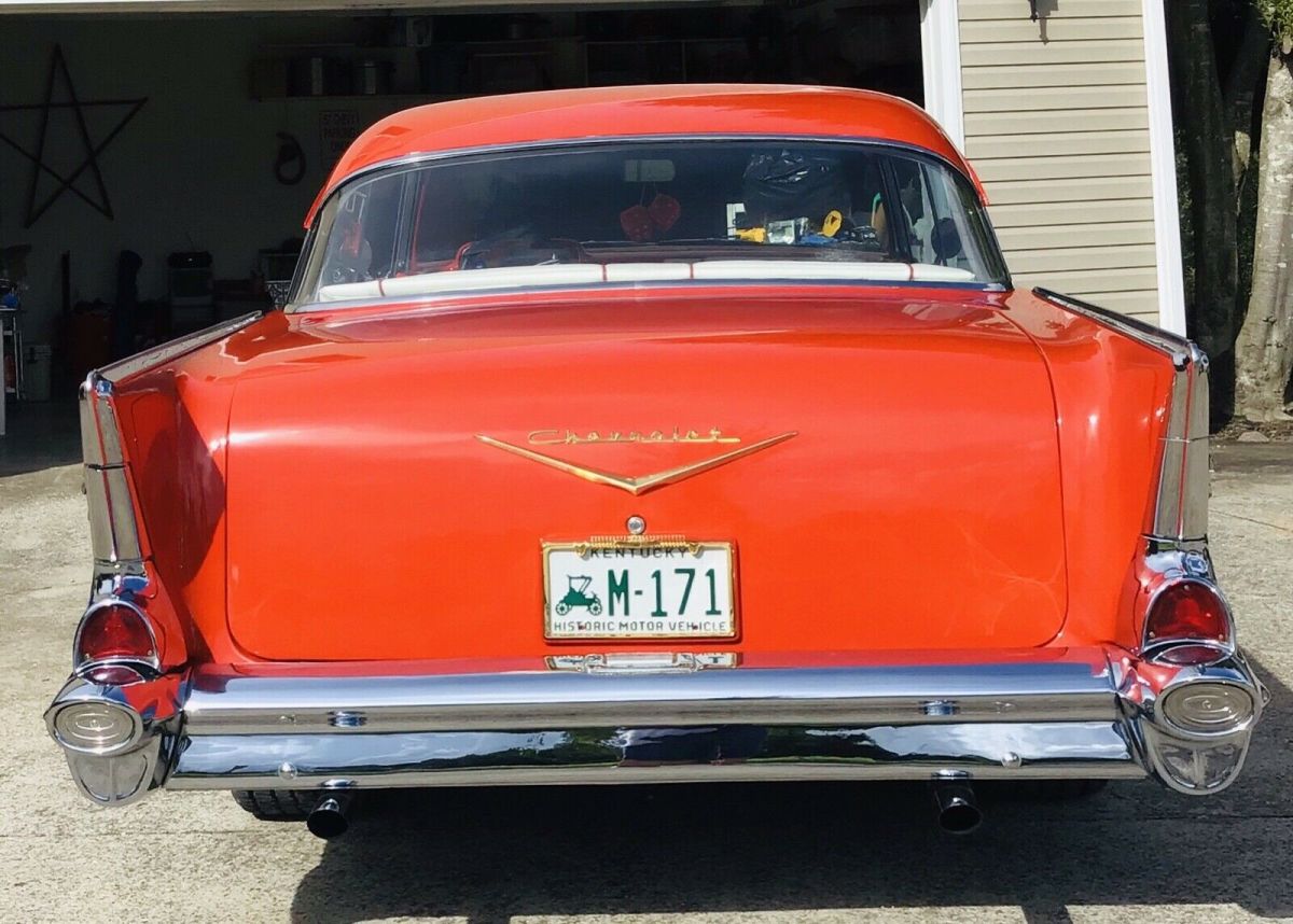 1957 Red Chevrolet Bel Air