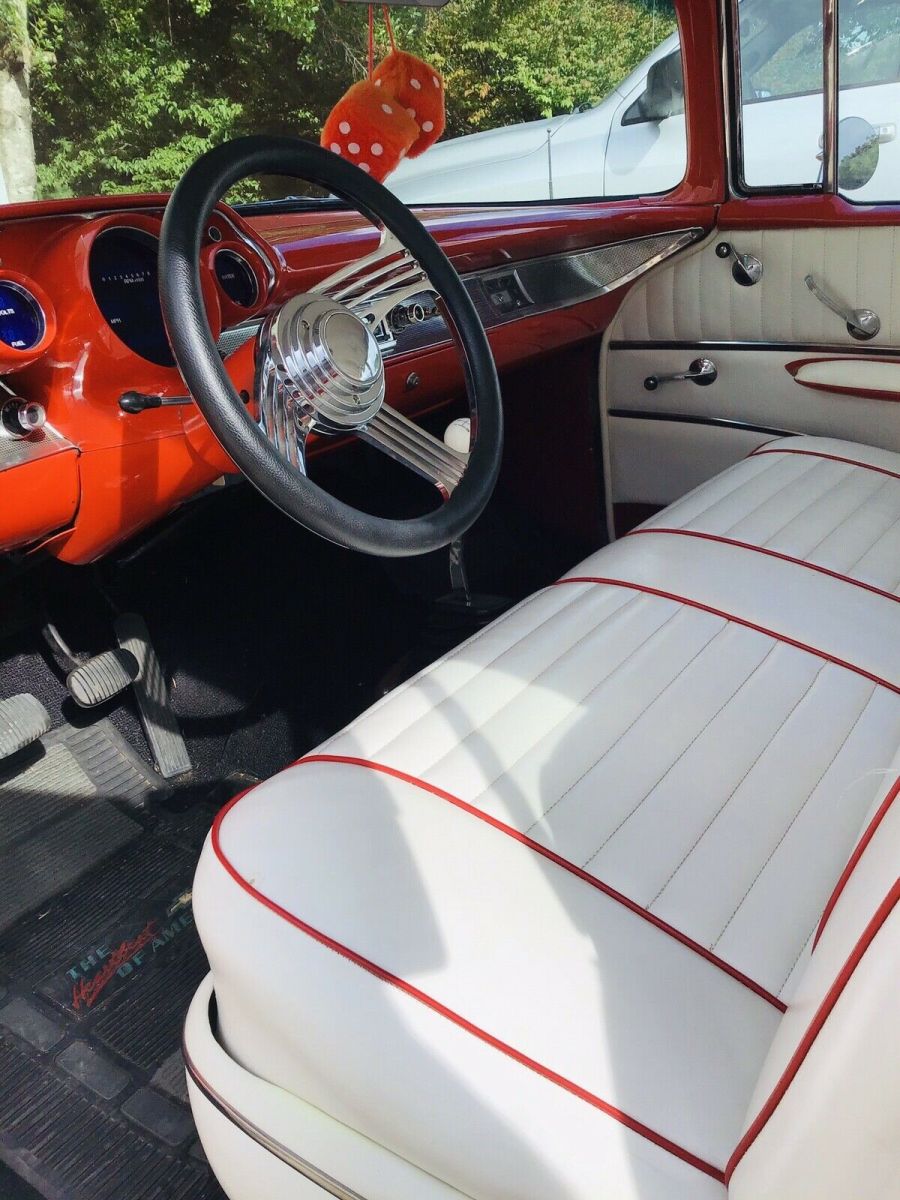 1957 Red Chevrolet Bel Air