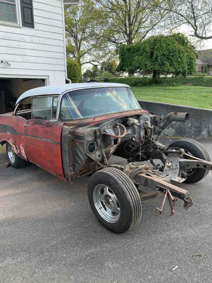 1957 Red Chevrolet Bel Air