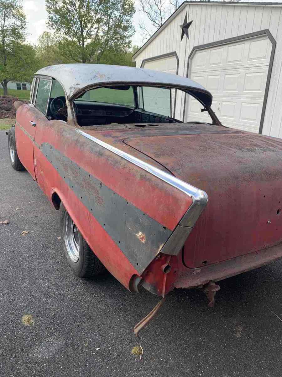 1957 Red Chevrolet Bel Air