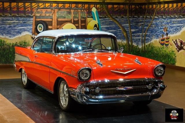 1957 Red Chevrolet Bel Air/150/210 --