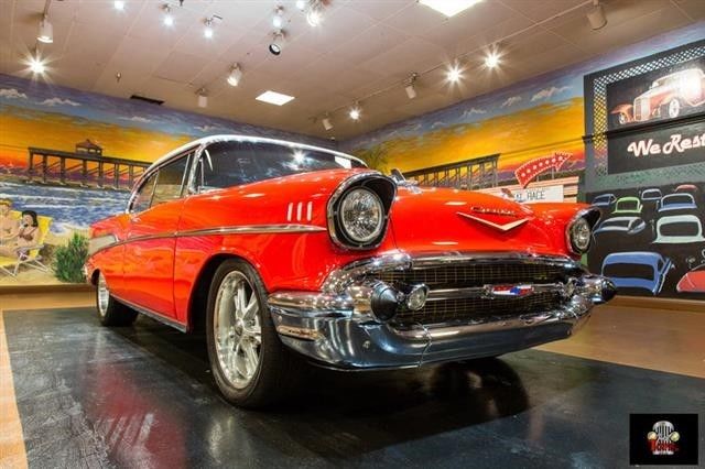 1957 Red Chevrolet Bel Air/150/210 --