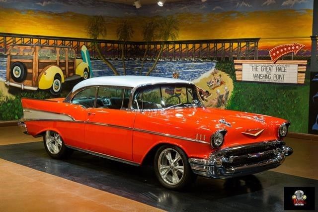 1957 Red Chevrolet Bel Air/150/210 --