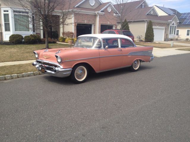 1957 canyon coral Chevrolet Bel Air/150/210 Sedan