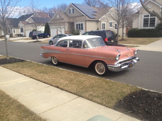 1957 canyon coral Chevrolet Bel Air/150/210 Sedan