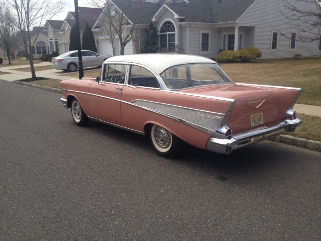 1957 canyon coral Chevrolet Bel Air/150/210 Sedan