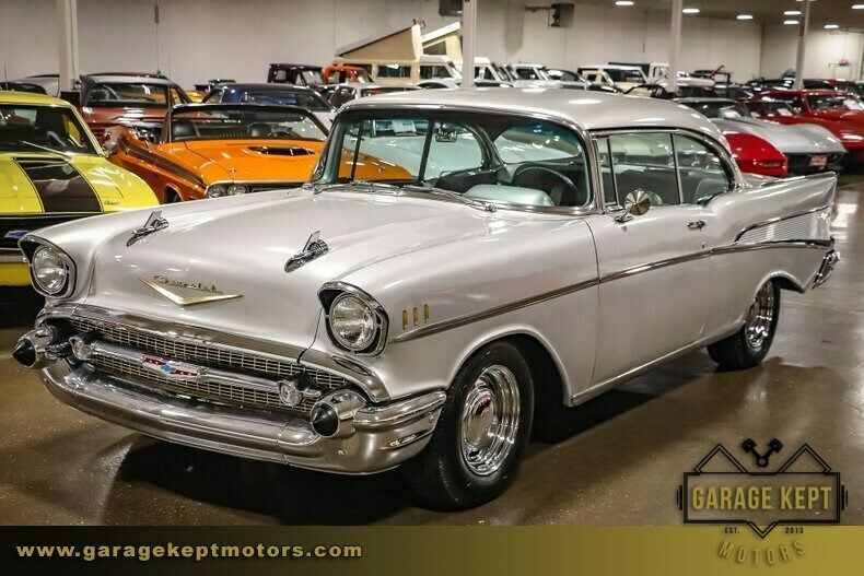 1957 Silver Chevrolet Bel Air/150/210 Coupe