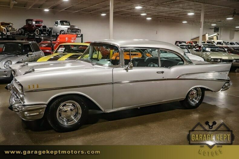 1957 Silver Chevrolet Bel Air/150/210 Coupe