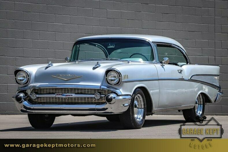 1957 Silver Chevrolet Bel Air/150/210 Coupe