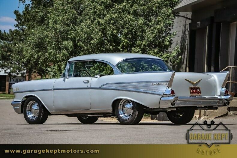 1957 Silver Chevrolet Bel Air/150/210 Coupe