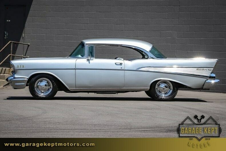 1957 Silver Chevrolet Bel Air/150/210 Coupe