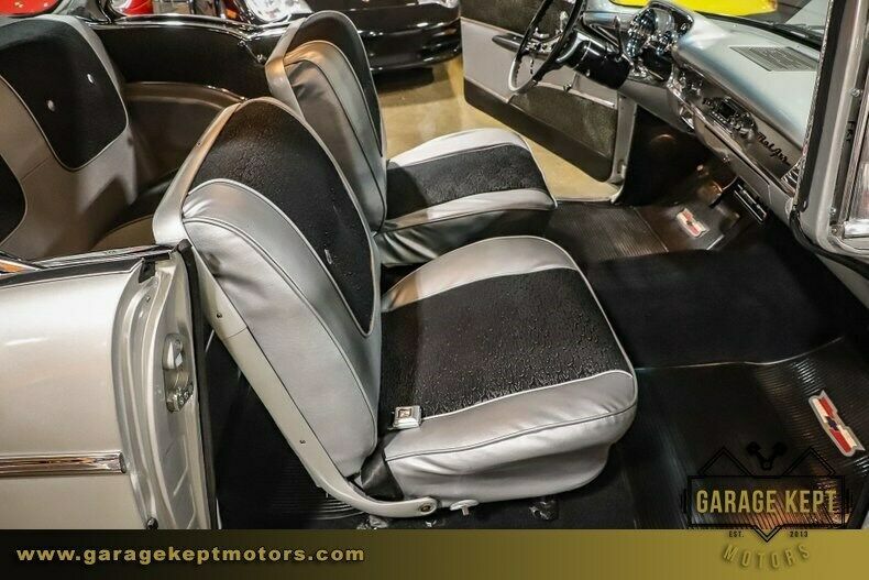 1957 Silver Chevrolet Bel Air/150/210 Coupe