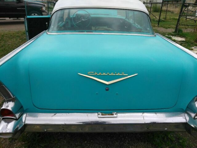 1957 Teal Chevrolet Bel Air/150/210 Coupe