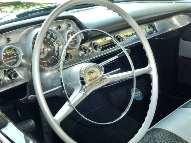 1957 Black Chevrolet Bel Air/150/210 Coupe