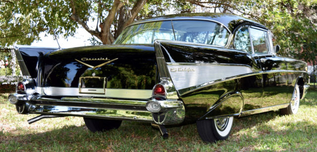 1957 Black Chevrolet Bel Air/150/210 Coupe