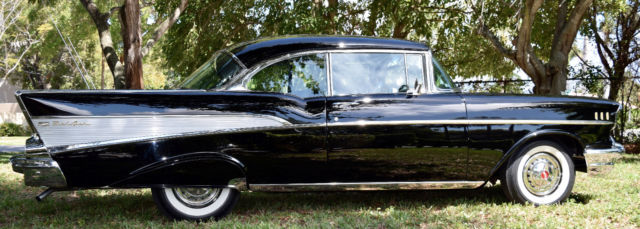 1957 Black Chevrolet Bel Air/150/210 Coupe