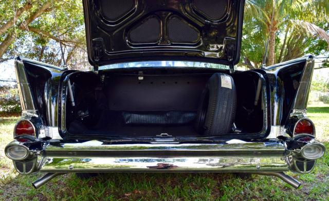 1957 Black Chevrolet Bel Air/150/210 Coupe