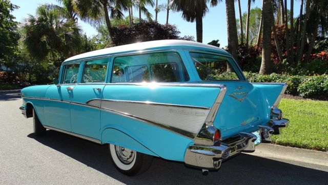 1957 TROPICAL TURQUOISE Chevrolet Bel Air/150/210 STATION WAGON