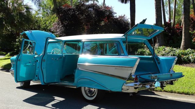 1957 TROPICAL TURQUOISE Chevrolet Bel Air/150/210 STATION WAGON