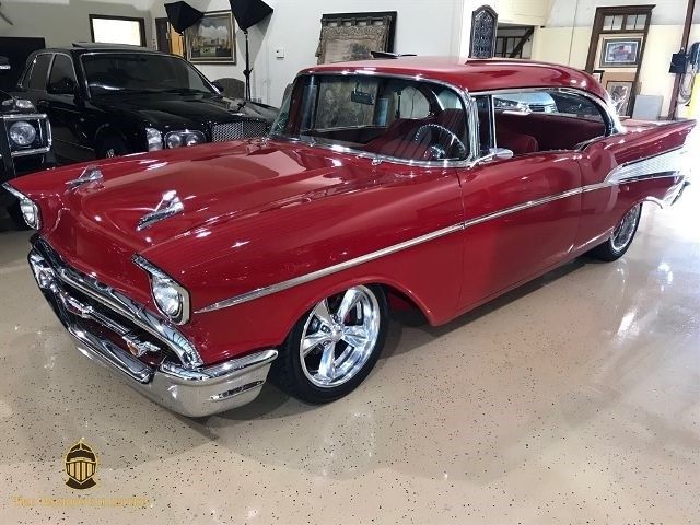 1957 Red Chevrolet Bel Air/150/210 --