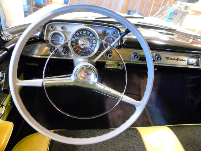 1957 Yellow Chevrolet Bel Air/150/210 Sedan