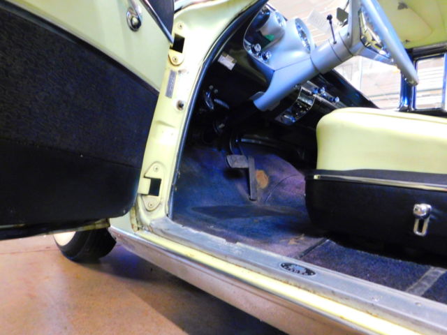 1957 Yellow Chevrolet Bel Air/150/210 Sedan