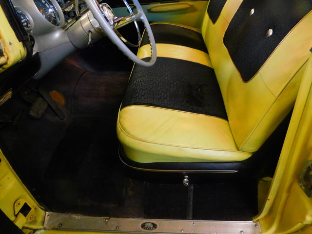 1957 Yellow Chevrolet Bel Air/150/210 Sedan