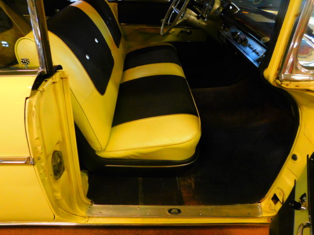 1957 Yellow Chevrolet Bel Air/150/210 Sedan