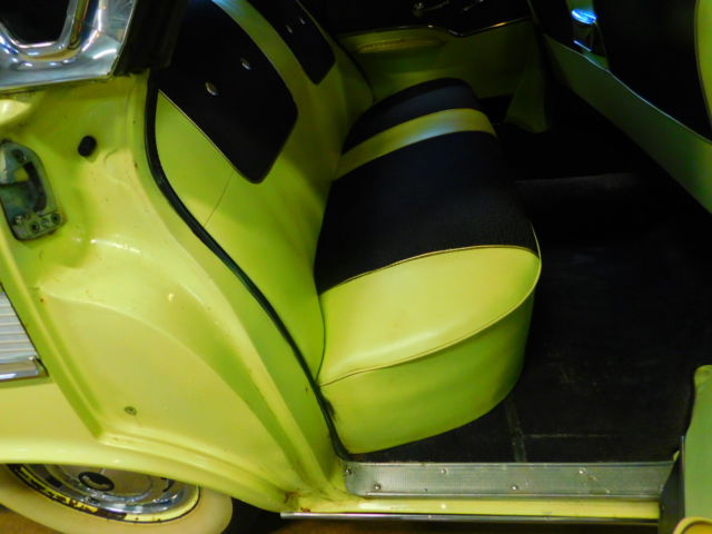 1957 Yellow Chevrolet Bel Air/150/210 Sedan