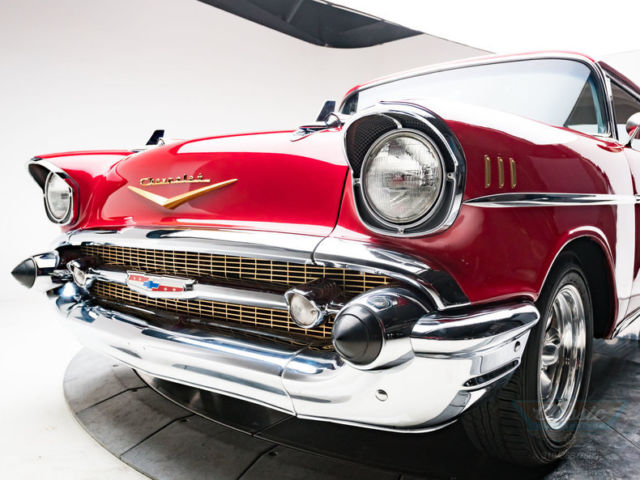 1957 Red Chevrolet Bel Air/150/210 --